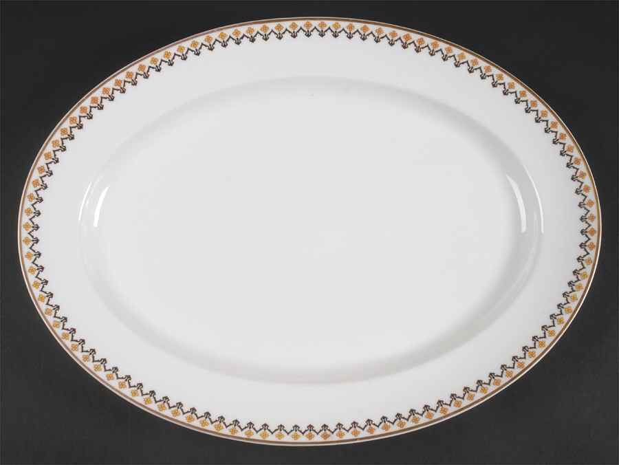 Schleiger 570B 16" Oval Serving Platter by Haviland-1