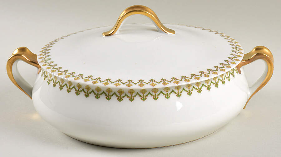 Schleiger 570d Round Covered Vegetable by Haviland-1
