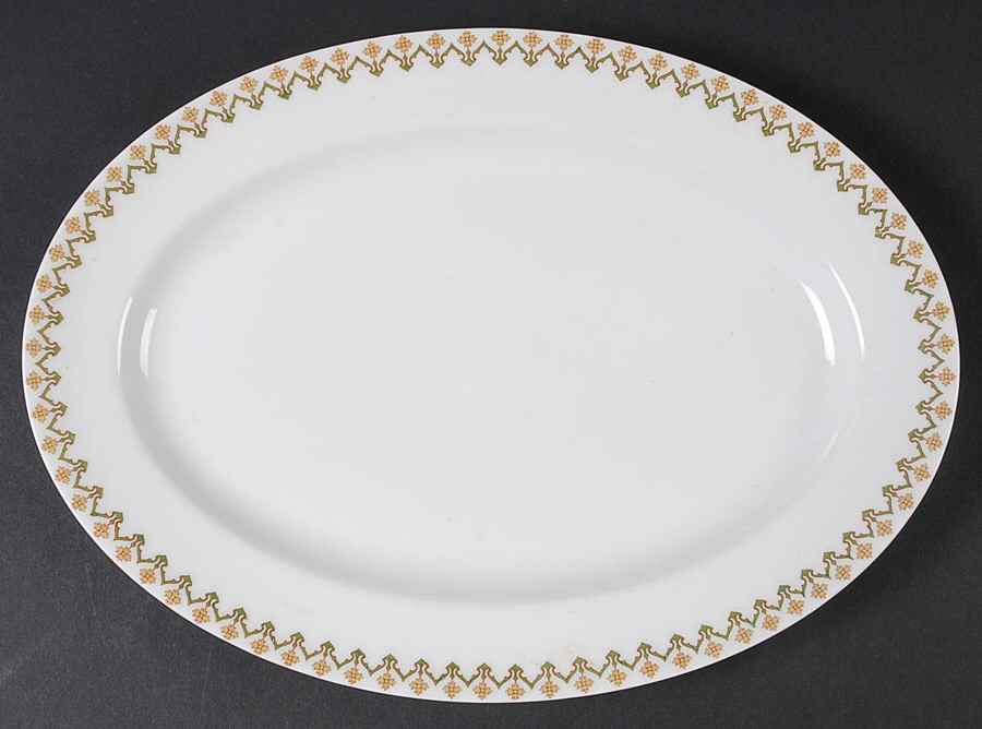 Schleiger 570d 11" Oval Serving Platter by Haviland-1