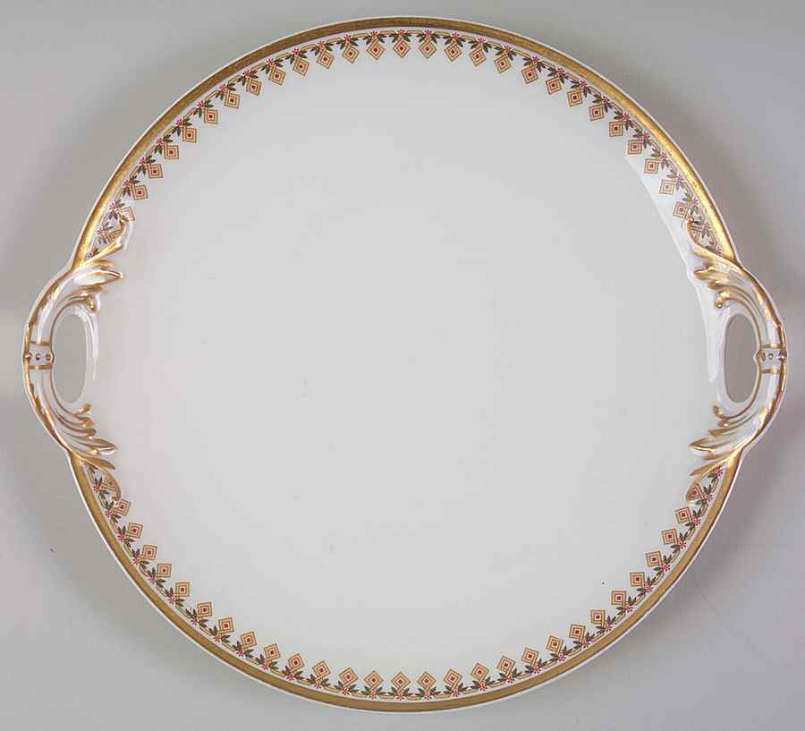 Schleiger 574 Handled Cake Plate by Haviland-1