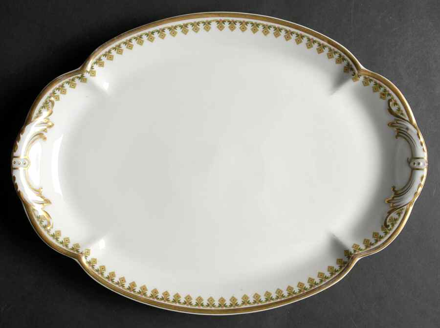 Schleiger 574 13" Oval Serving Platter by Haviland-1