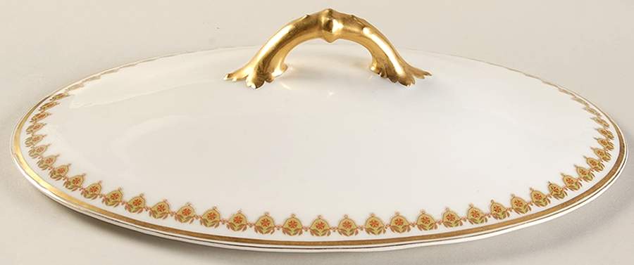 Schleiger 576 Lid for Oval Vegetable by Haviland-1