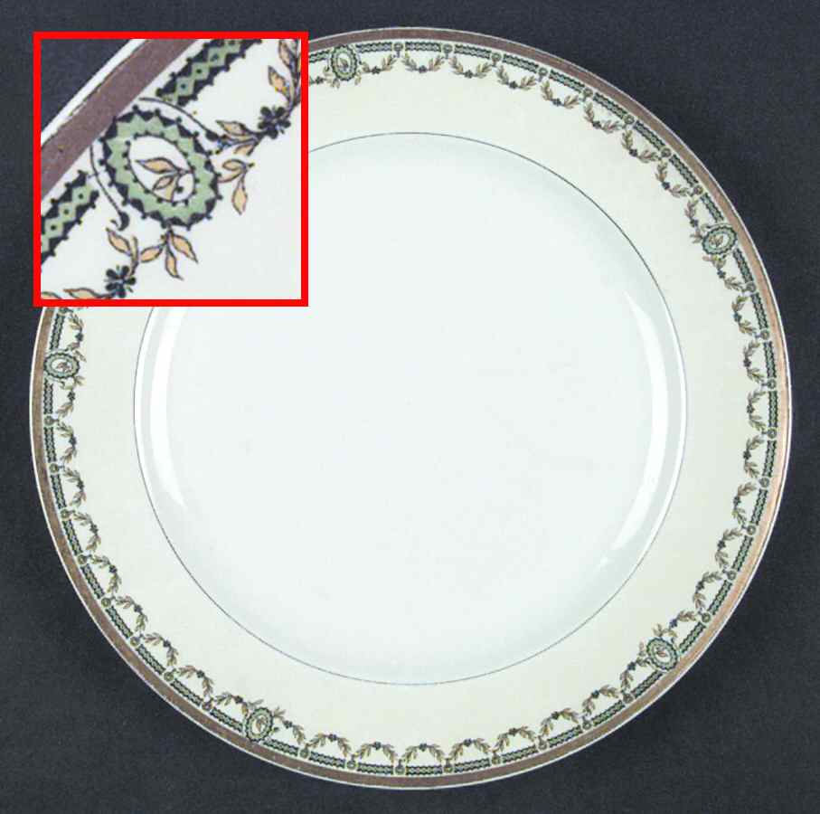 Schleiger 577 Dinner Plate by Haviland-1