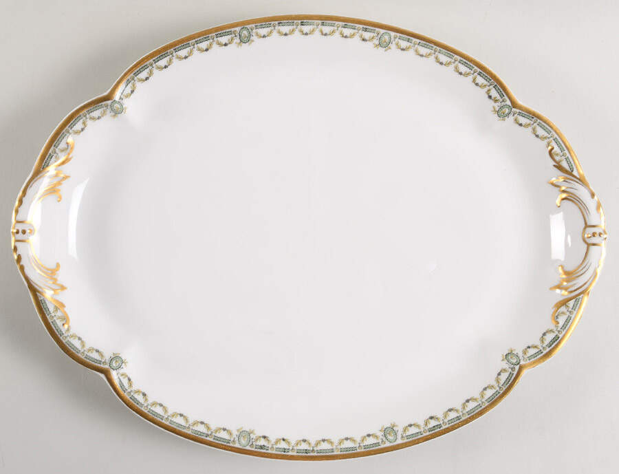 Schleiger 577A 16" Oval Serving Platter by Haviland-1