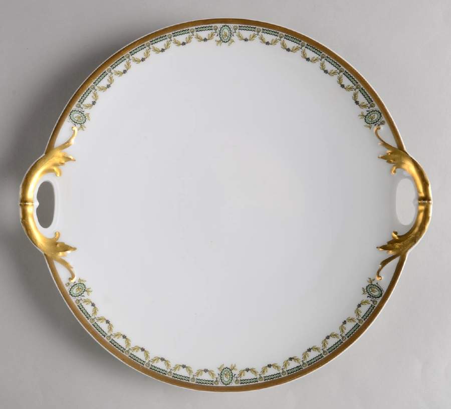 Schleiger 577A Handled Cake Plate by Haviland-1