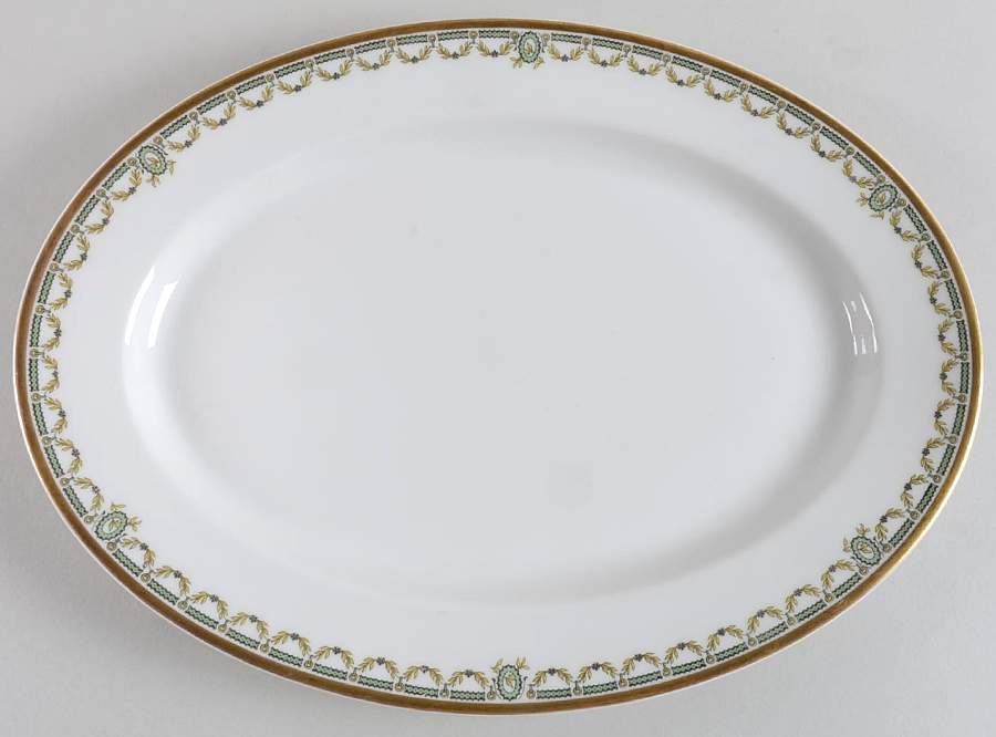Schleiger 577A 13" Oval Serving Platter by Haviland-1