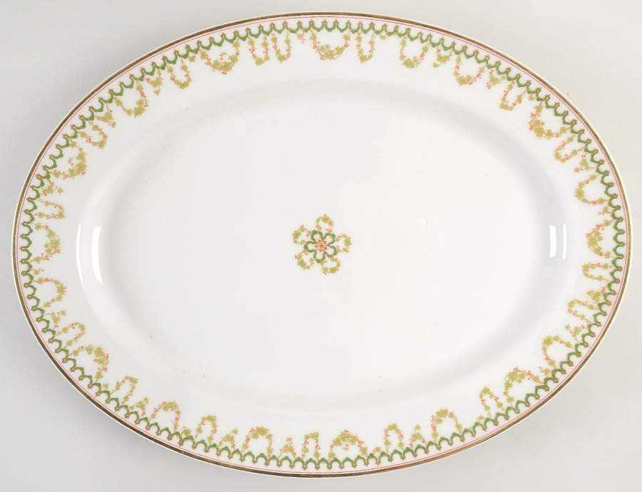 Schleiger 579 16" Oval Serving Platter by Haviland-1