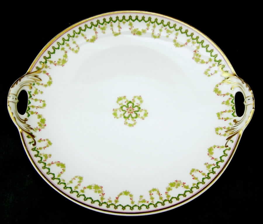 Schleiger 579 Handled Cake Plate by Haviland-1