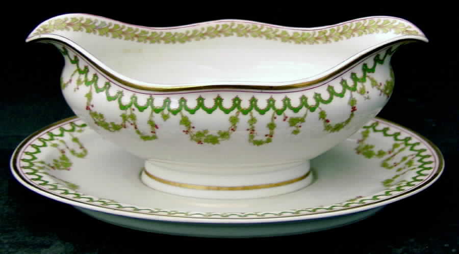 Schleiger 579 Gravy Boat with Attached Underplate by Haviland-1
