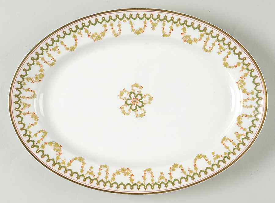 Schleiger 579 11" Oval Serving Platter by Haviland-1