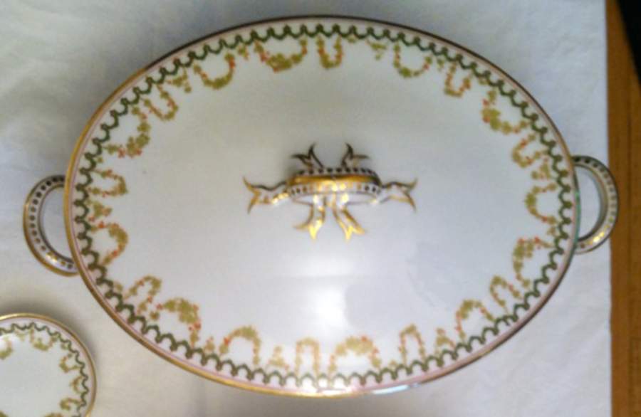 Schleiger 579 Oval Covered Vegetable by Haviland-1