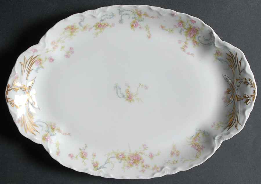 Schleiger 57A 11" Oval Serving Platter by Haviland-1