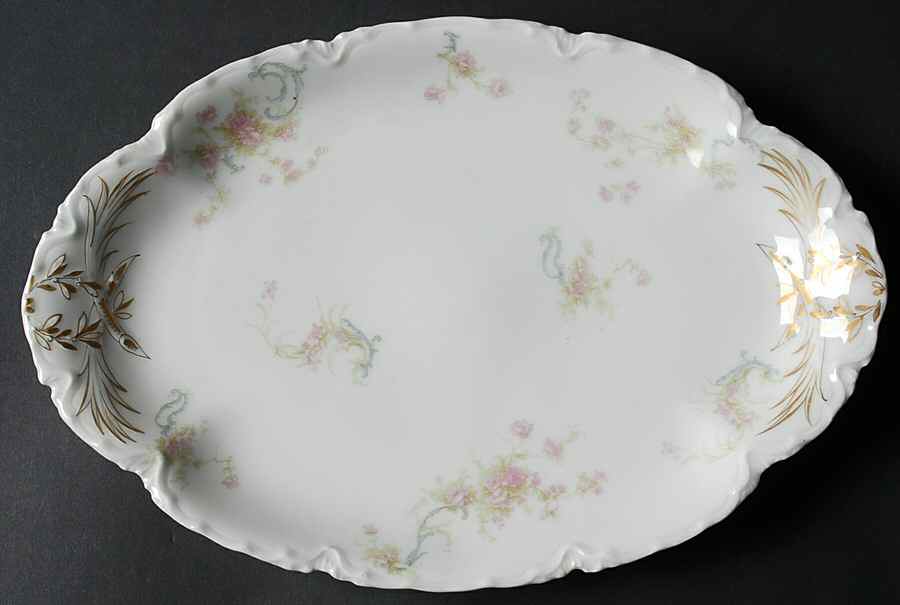 Schleiger 57A 11" Oval Serving Platter by Haviland-1