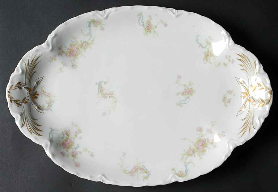 Schleiger 57A 13" Oval Serving Platter by Haviland-1