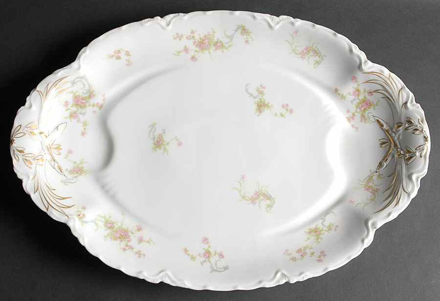 Schleiger 57A 17" Oval Platter with Well by Haviland-1