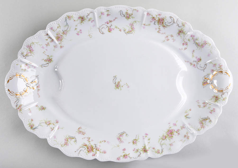 Schleiger 57B 18" Oval Serving Platter by Haviland-1