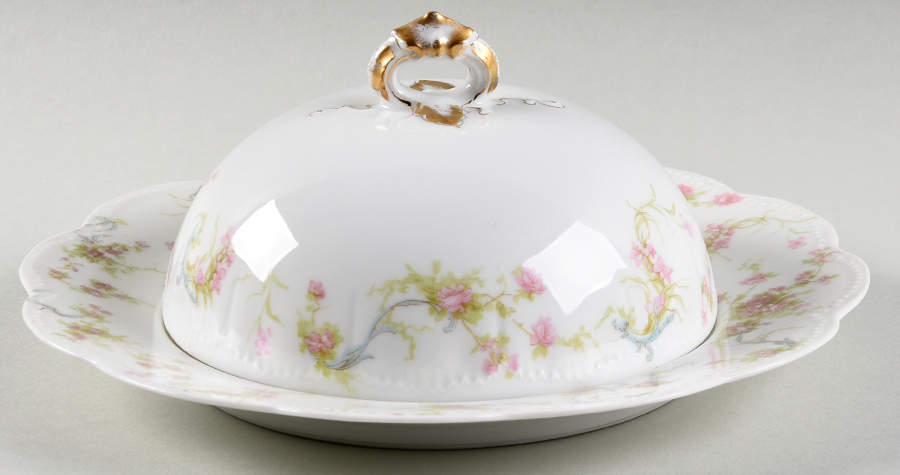 Schleiger 57B Round Covered Butter by Haviland-1
