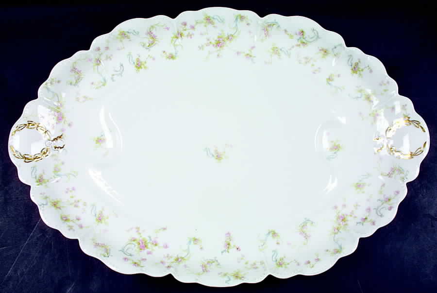 Schleiger 57B 22" Oval Serving Platter by Haviland-1