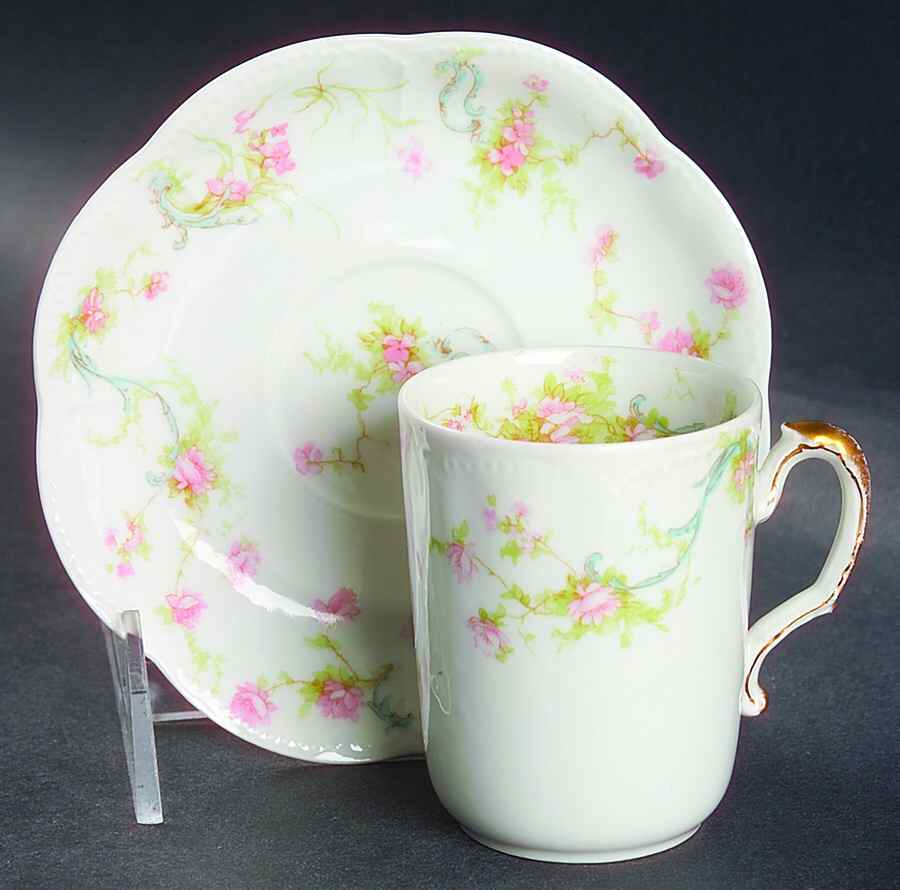Schleiger 57B Chocolate Cup & Saucer Set by Haviland-1