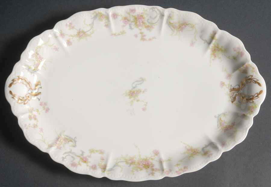 Schleiger 57B 12" Oval Serving Platter by Haviland-1