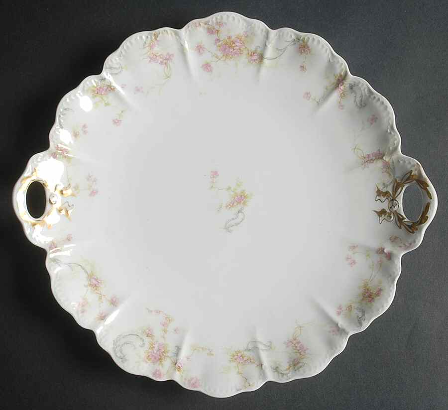 Schleiger 57B Handled Cake Plate by Haviland-1