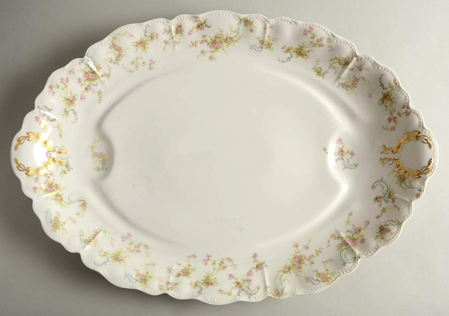Schleiger 57B 21" Oval Serving Platter by Haviland-1