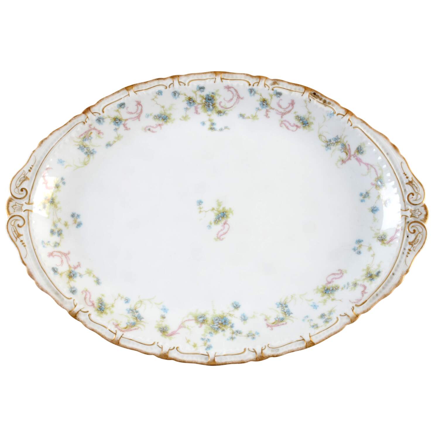 Schleiger 57E 14" Oval Serving Platter by Haviland-1