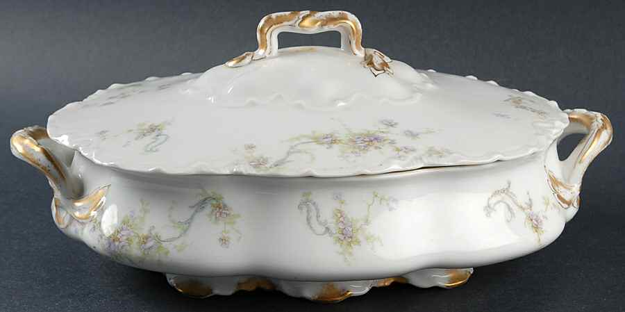 Schleiger 57F Oval Covered Vegetable by Haviland-1