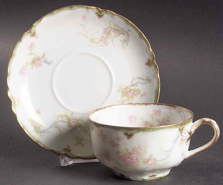 Schleiger 57H Flat Cup & Saucer Set by Haviland-1