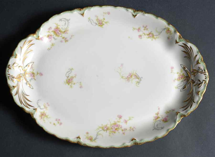 Schleiger 57H 13" Oval Serving Platter by Haviland-1