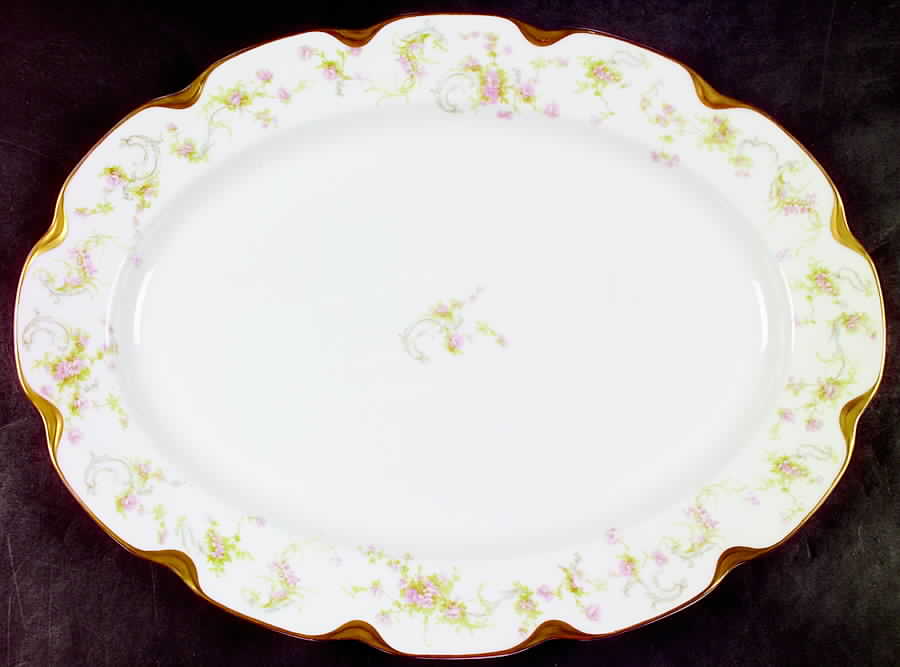 Schleiger 57M 16" Oval Serving Platter by Haviland-1