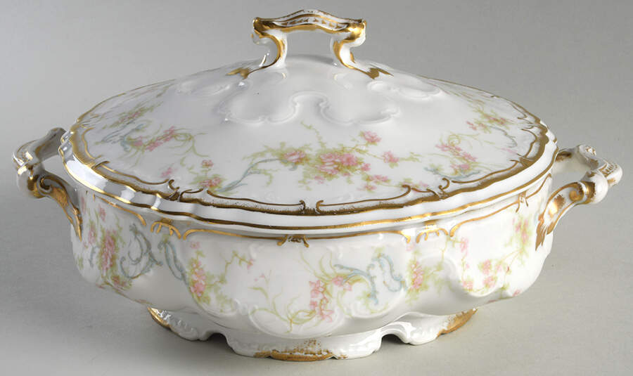 Schleiger 57N Round Covered Vegetable by Haviland-1
