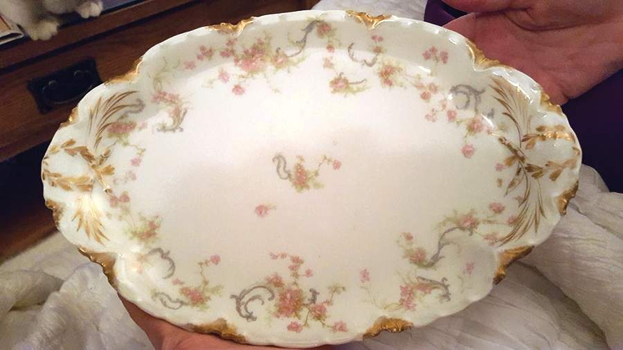 Schleiger 57O 12" Oval Serving Platter by Haviland-1