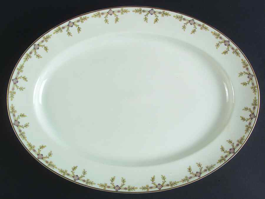 Schleiger 580 16" Oval Serving Platter by Haviland-1