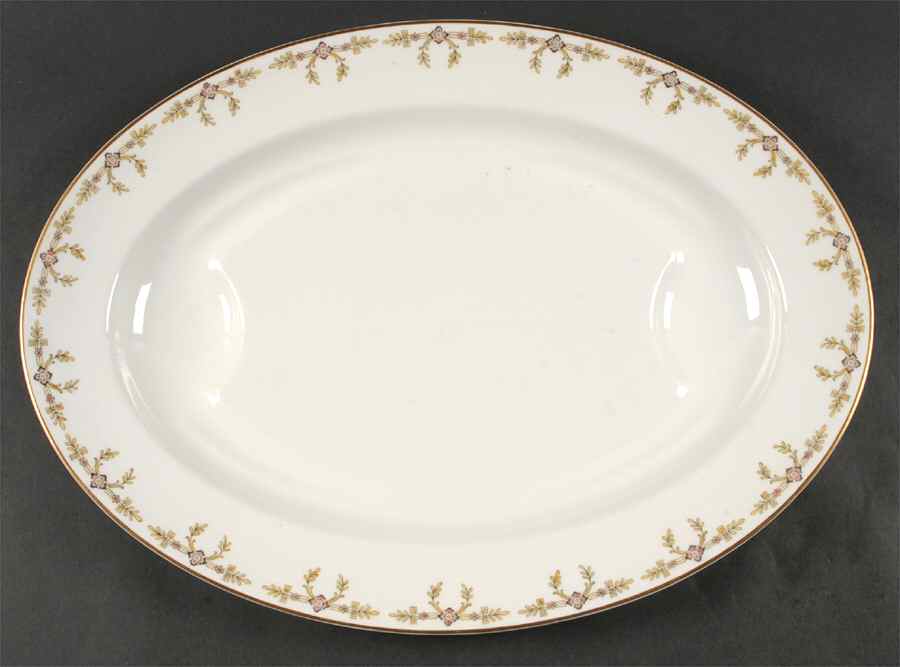 Schleiger 580 18" Oval Serving Platter by Haviland-1