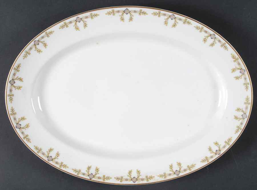 Schleiger 580 13" Oval Serving Platter by Haviland-1