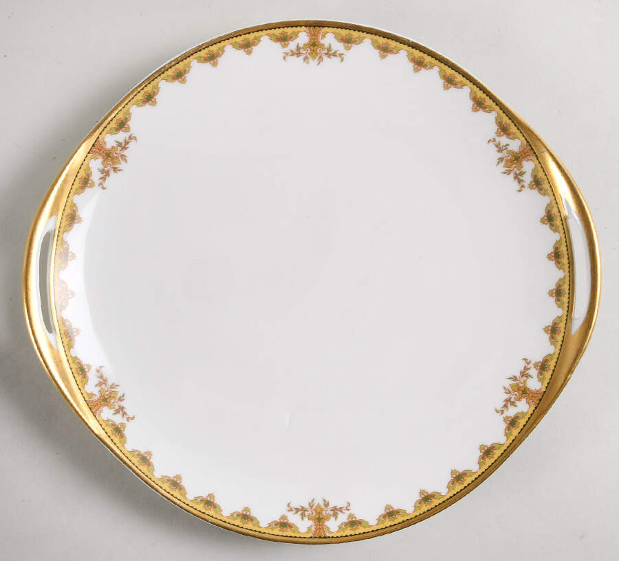 Schleiger 582 Handled Cake Plate by Haviland-1