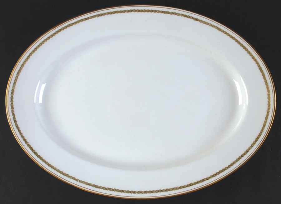 Schleiger 587 13" Oval Serving Platter by Haviland-1