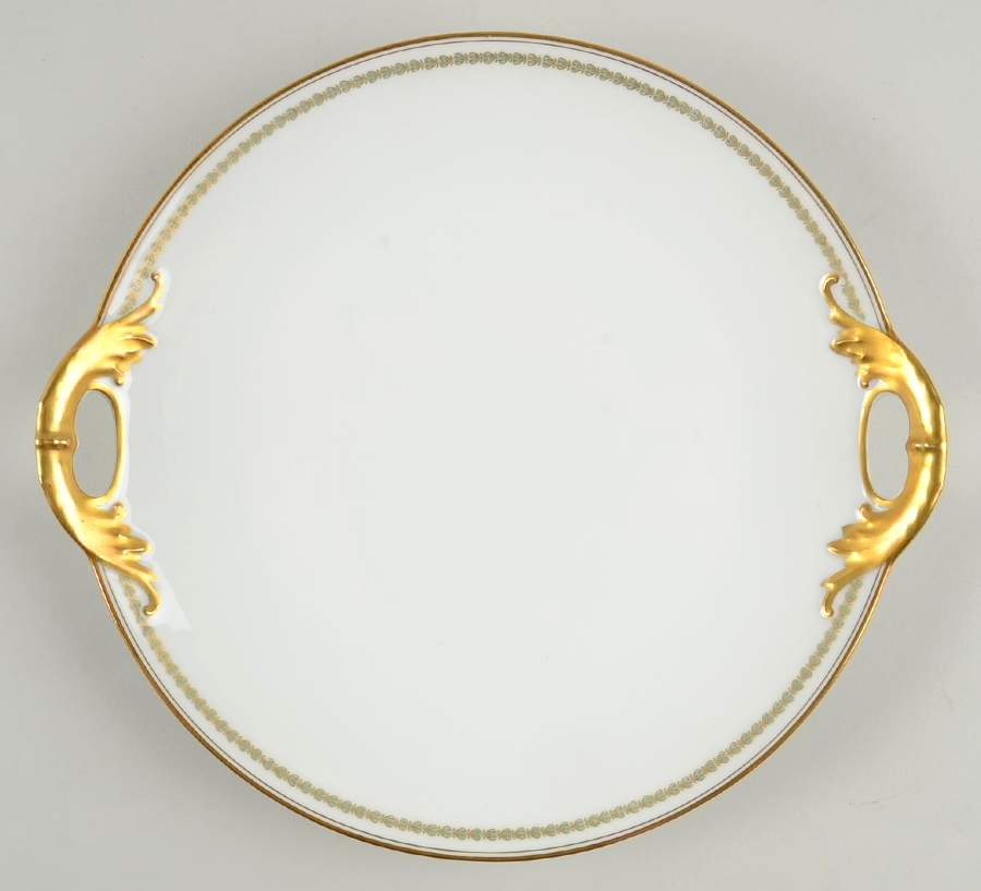 Schleiger 587 Handled Cake Plate by Haviland-1
