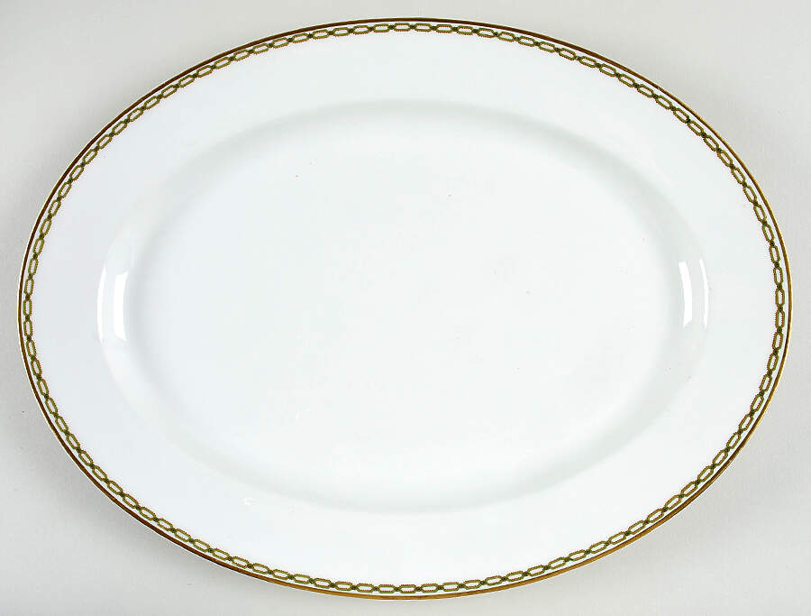 Schleiger 588 16" Oval Serving Platter by Haviland-1