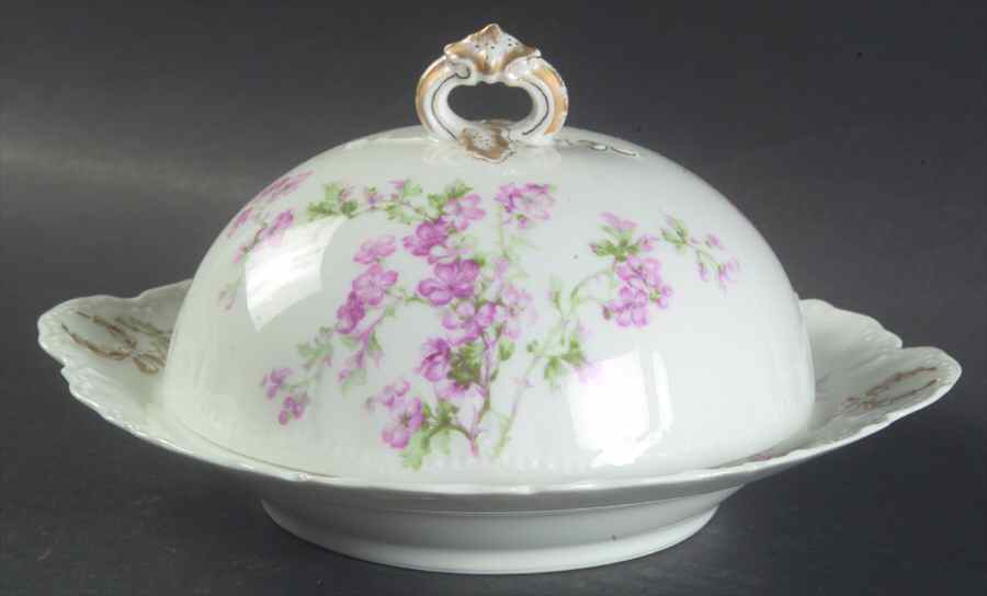 Schleiger 58A Round Covered Butter by Haviland-1