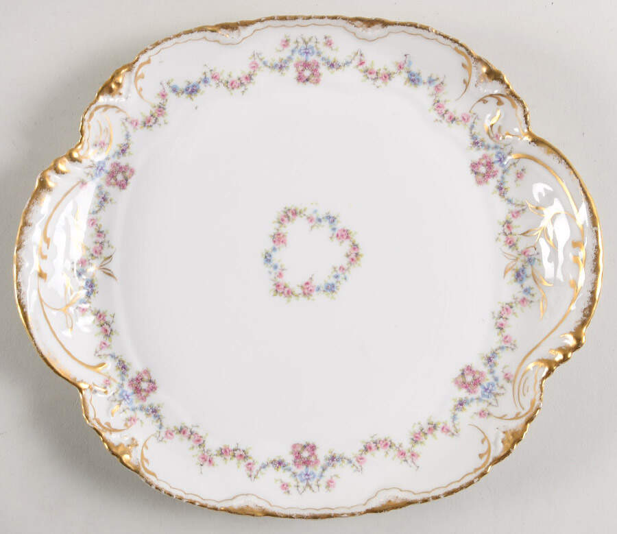 Schleiger 597 Handled Cake Plate by Haviland-1