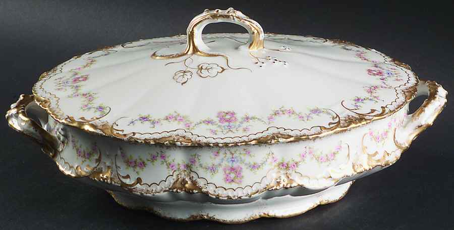 Schleiger 597 Oval Covered Vegetable by Haviland-1