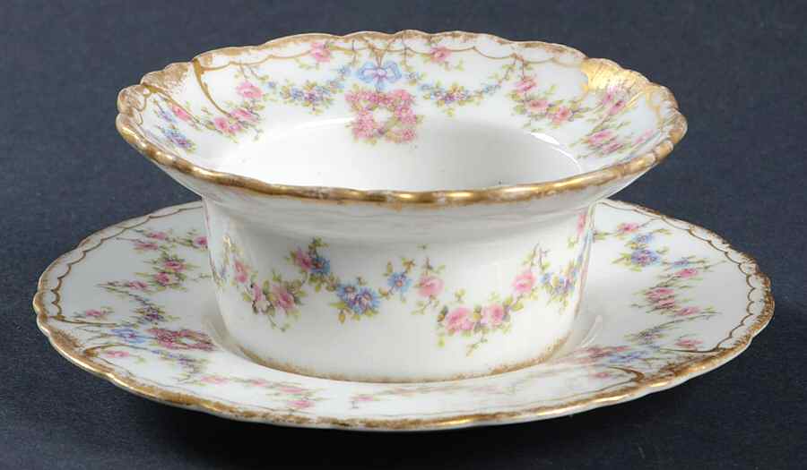 Schleiger 597 Ramekin & Saucer Set by Haviland-1