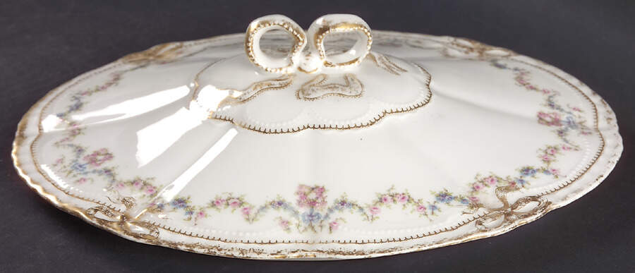 Schleiger 597a Lid for Oval Vegetable by Haviland-1