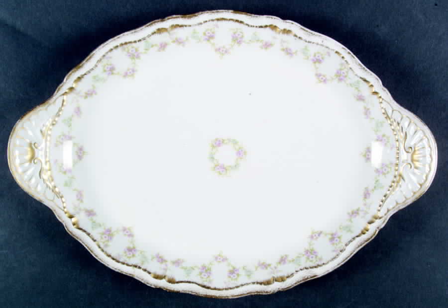 Schleiger 598 16" Oval Serving Platter by Haviland-1