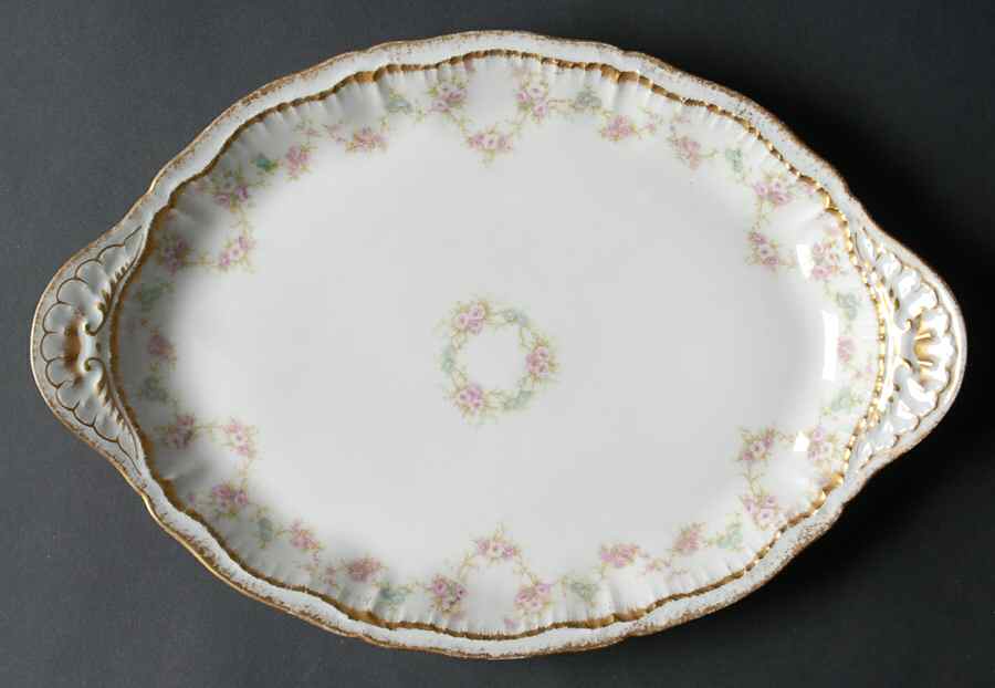 Schleiger 598 11" Oval Serving Platter by Haviland-1