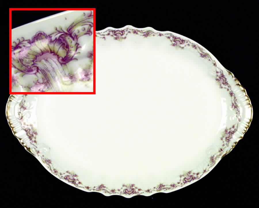 Schleiger 599d 13" Oval Serving Platter by Haviland-1