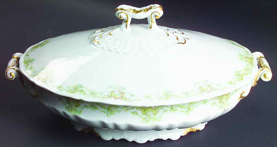 Schleiger 599e Tureen &  Lid by Haviland-1
