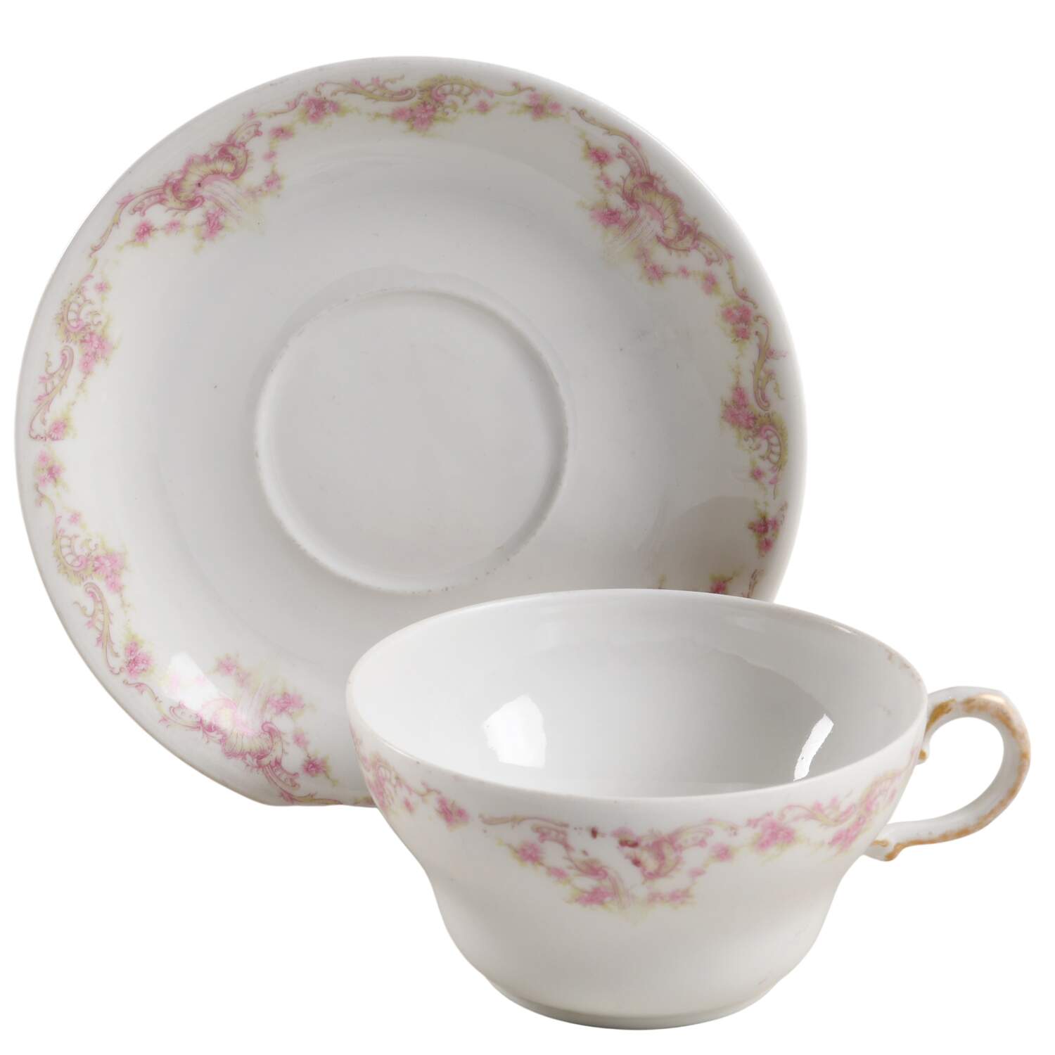 Schleiger 599i Flat Cup & Saucer Set by Haviland-1